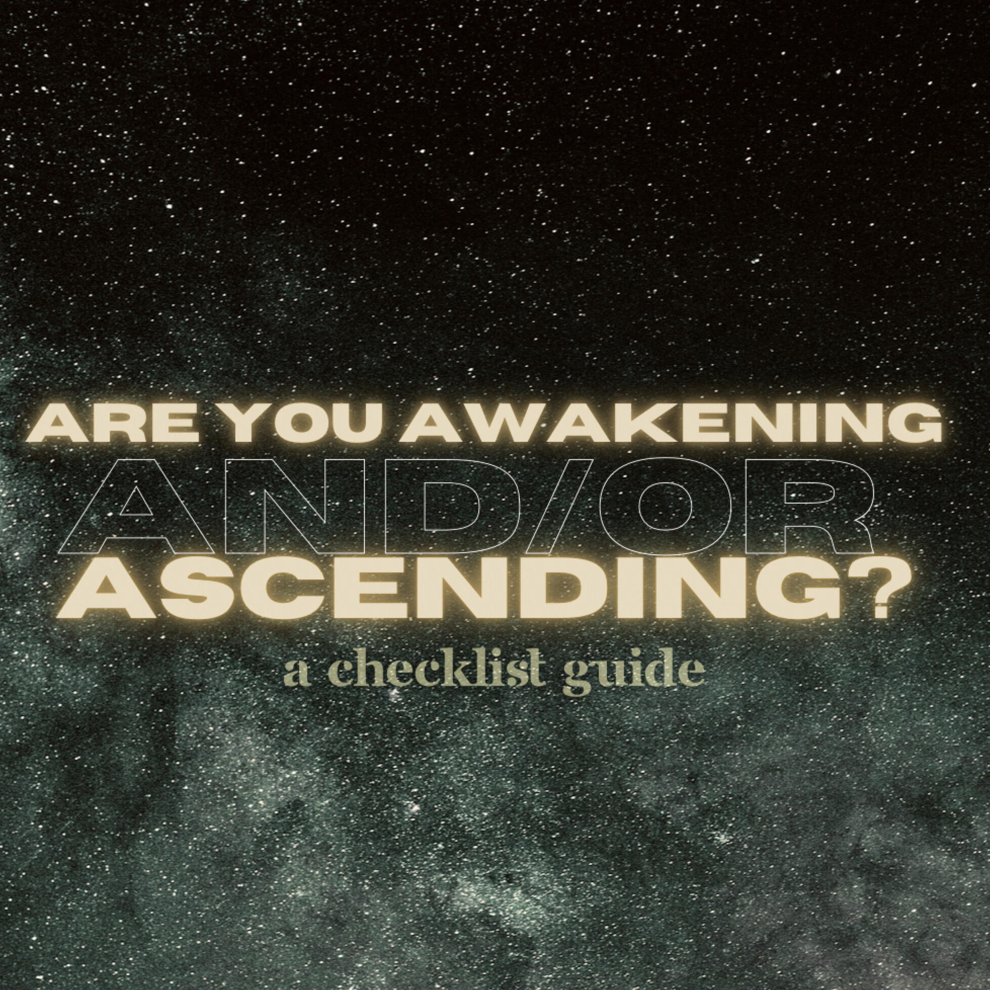 Are you Awakening and/or Ascending? - a checklist guide by @door2value
